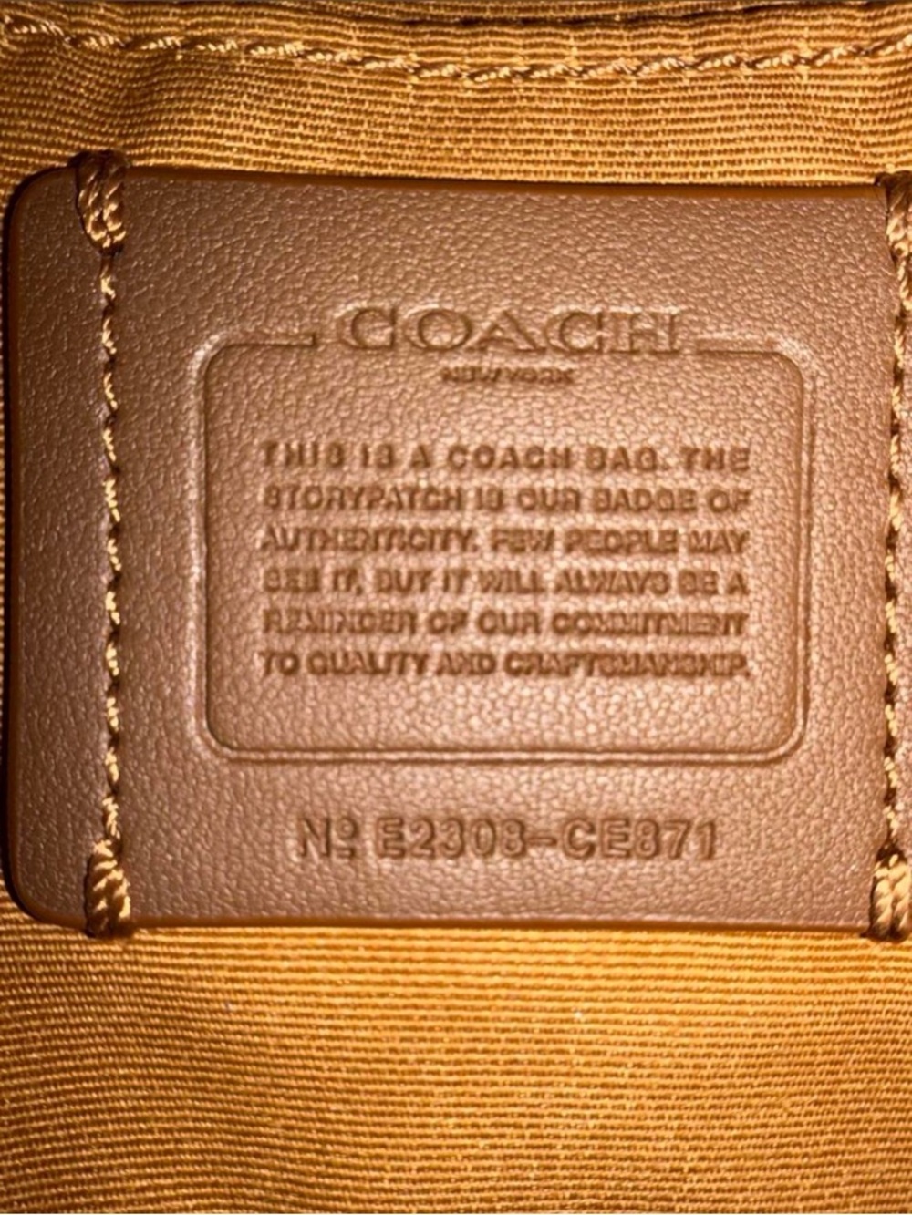 Coach Chartreuse Leather Crossbody Bag - Coach - Picture 5 of 5